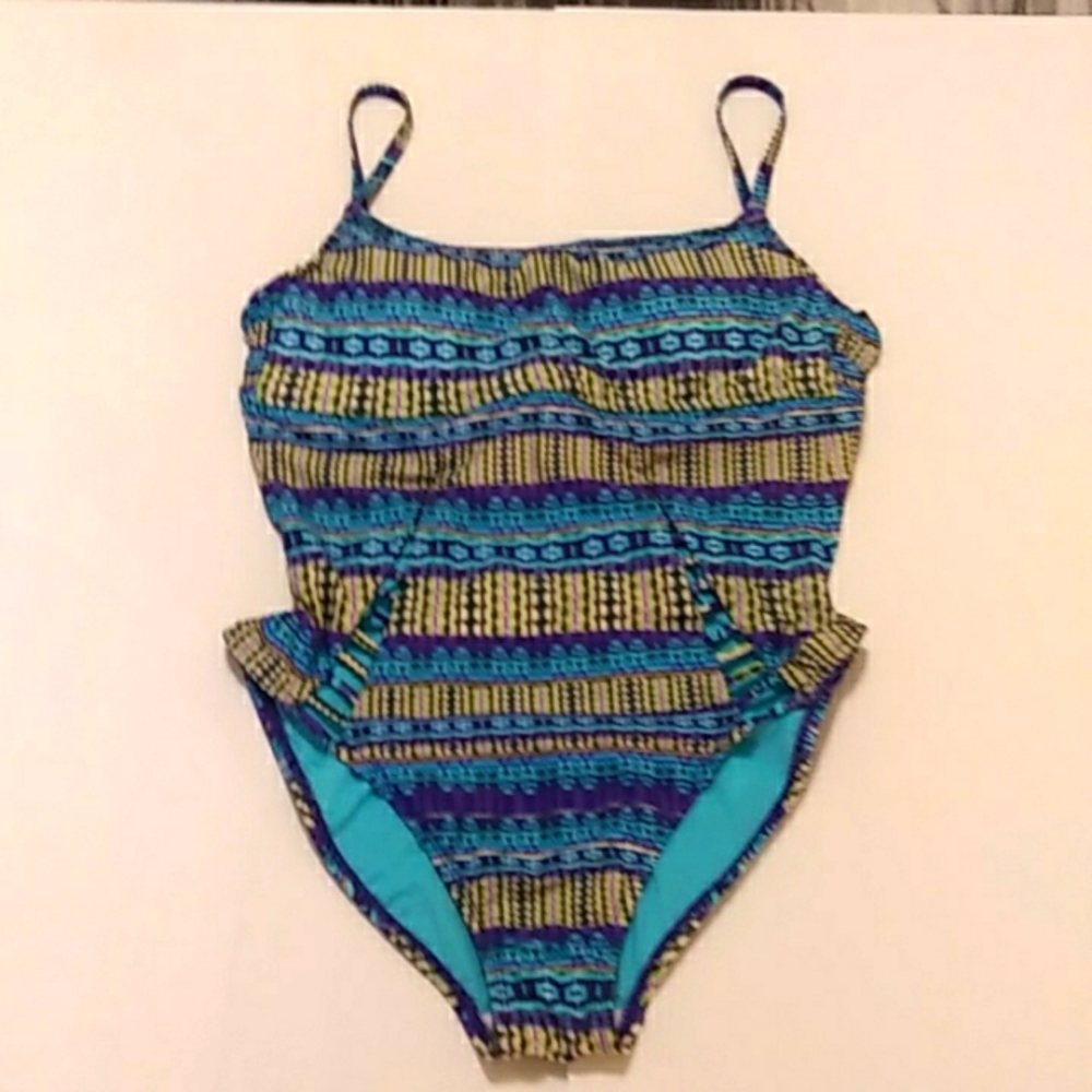 La Blanca Women's 1 Piece Swimsuit SZ 10 Like New